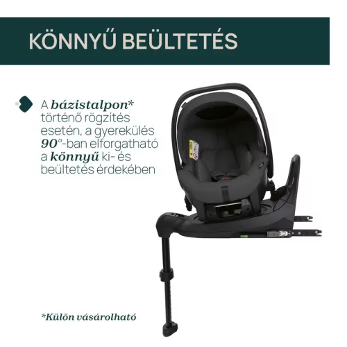 Chicco KORY PLUS I-Size 40-85 cm hordozó autósülés 0+ korcsoport