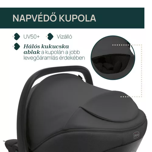 Chicco KORY PLUS I-Size 40-85 cm hordozó autósülés 0+ korcsoport