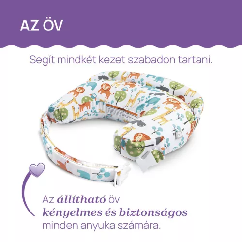 Chicco Boppy Deluxe szoptatós párna formatartó töltettel - fekete