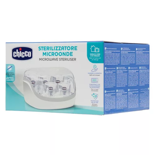 Chicco Sterilizáló mikrohullámú sütőbe, 600-1200 Watt, 3-8 perc