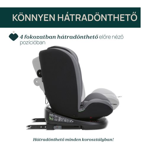 Chicco Mokita I-Size autósülés 76-150 cm 1/2/3 korcsoport - szürke