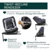 Chicco EVERONE I-SIZE 40-150cm autósülés - Grey Black