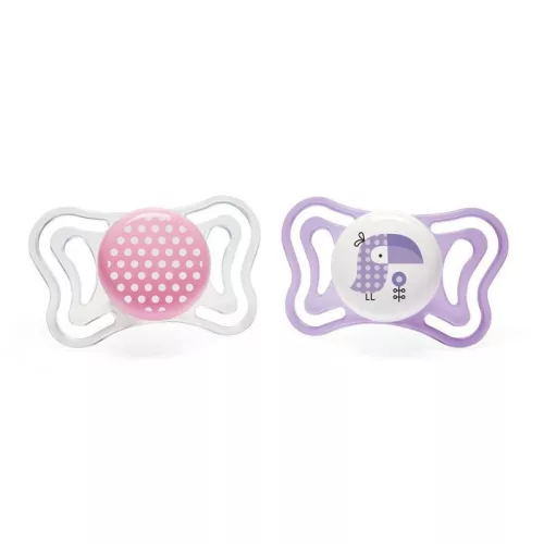 Chicco Physio Forma Light szilikon cumi 2 db, 2-6 hó rózsaszín