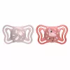 Chicco Physio Forma® Light 6-16hó cumi 2 db sterilizálható tokban - rózsaszín