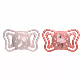  Chicco Physio Forma® Light 6-16hó cumi 2 db sterilizálható tokban - rózsaszín