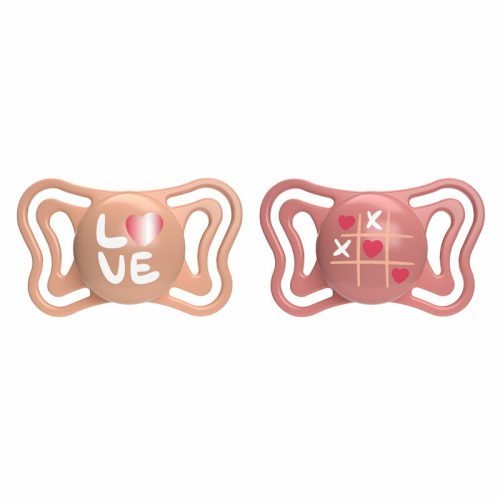 Chicco Physio Forma® Light 16-36 hó cumi 2 db sterilizálós tokban - rózsaszín