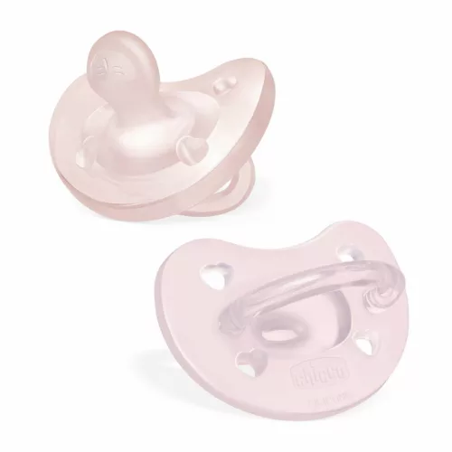 Chicco Physio Soft szilikon cumi 0-6 hó (1 db) - rózsaszín