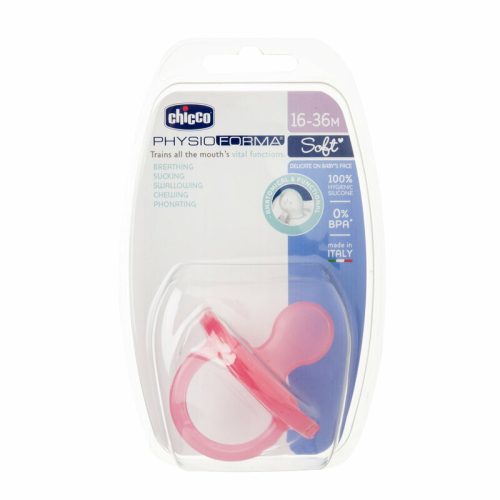 Chicco Physio Forma® Soft 16-36 hó csupa-szilikon cumi 1 db csupa puhaság