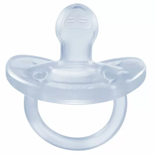 Chicco Physio Soft szilikon cumi 0-6 hó (1 db) - világoskék
