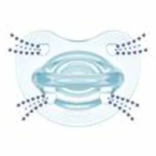 Chicco Physio Forma® Soft 6-16 hó csupa-szilikon cumi 1db csupa puhaság - kék