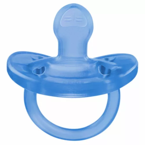 Chicco Physio Forma® Soft 16-36 hó csupa-szilikon cumi 1 db csupa puhaság - kék