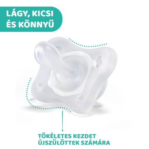 Chicco Mini Soft cumi 0-2 hó, 2 db rózsaszín