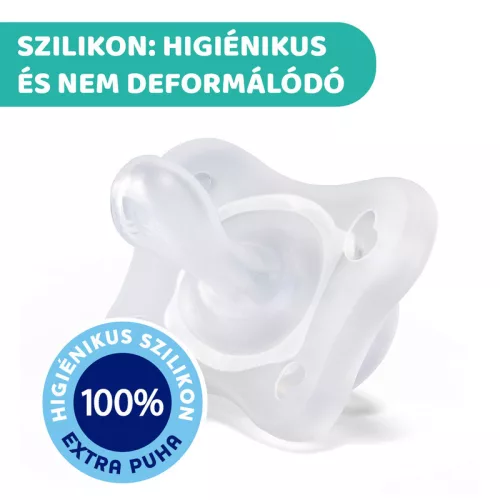Chicco Mini Soft cumi 0-2 hó, 2 db - rózsaszín