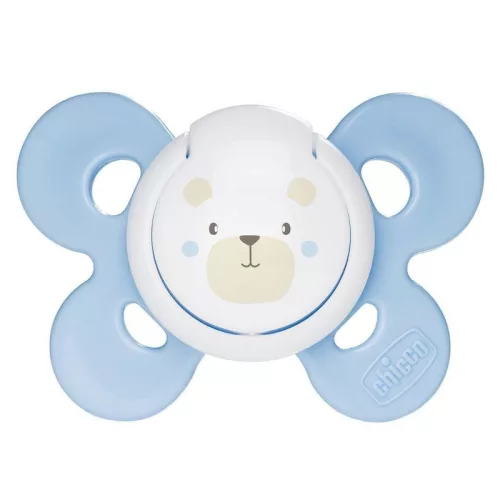Chicco Physio Comfort szilikon cumi, 1db, 0-6 hó, kék