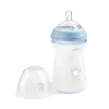 Chicco NaturalFeeling mintás, műanyag cumisüveg, 330 ml, kék