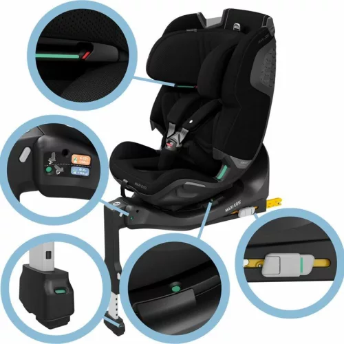 Maxi-Cosi Emerald 360 Pro - SlideTech™ G-Cell, AirProtect gyerekülés 0-12 év 40-150 cm 0-36 kg