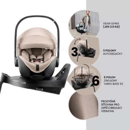 Britax Römer hordozó Baby-Safe Pro Vario Base 5Z bundle Style - Night Blue Style