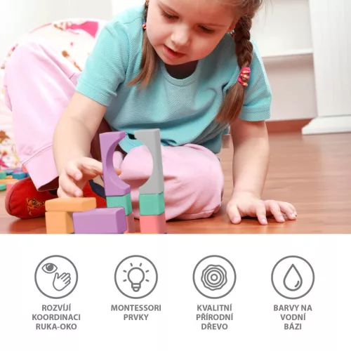Zopa Fa építőkocka készlet 100 db
