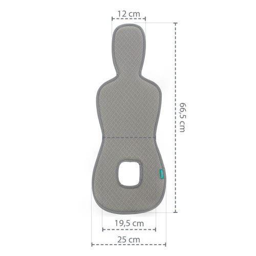 Zopa Lélegző autósülés párna Breeze sc. 0+ Foggy Grey