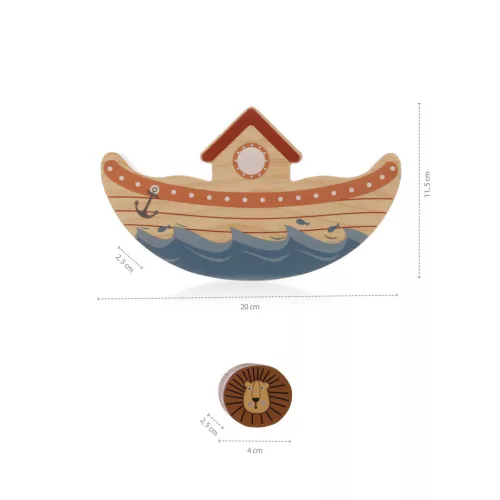 Zopa Fa egyensúlyozó játék - Bárka Wood
