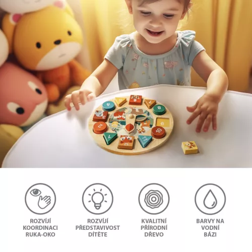 Zopa Fa készségfejlesztő óra - Wood