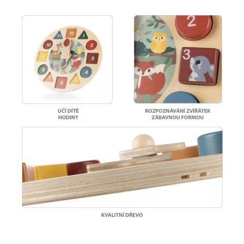 Zopa Fa készségfejlesztő óra - Wood