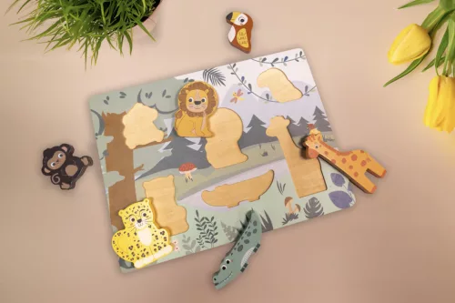 Zopa Fa puzzle - dzsungel Wood