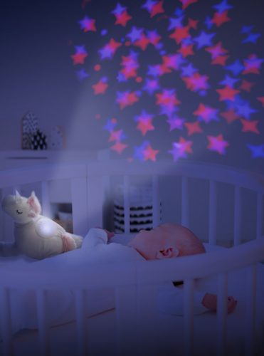 Zopa Plüss unikornis égbolt projektorral