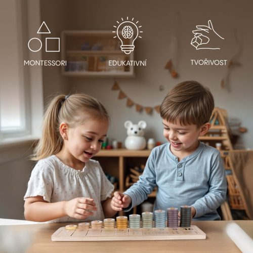 Zopa Fa Montessori számolós játék