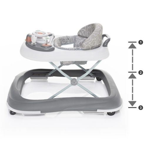 Zopa Fiesta bébikomp, Grey/White Grey/White