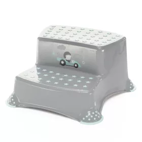   Zopa Racer kétlépcsős fellépő WC-hez/mosdóhoz, szürke/menta Grey/Mint