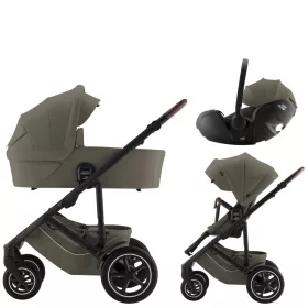   Britax Römer Smile 5Z Comfort Set Lux (Smile 5z babakocsi + mózeskosár + Baby-Safe Pro) - Urban Olive