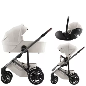   Britax Römer Smile 5Z Comfort Set Lux (Smile 5z babakocsi + mózeskosár + Baby-Safe Pro) - Soft Taupe