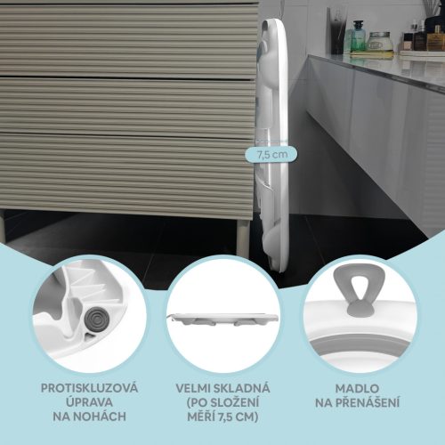 Zopa Aquatico összecsukható babafürdető kád, rózsaszín Pink