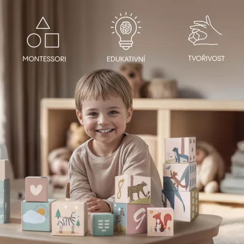 Zopa 10 db-os toronyépítő kocka kartonpapírból