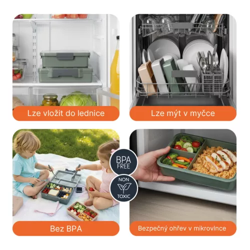 Zopa Uzsonnásdoboz 1330 ml, hegyvidék Mountains