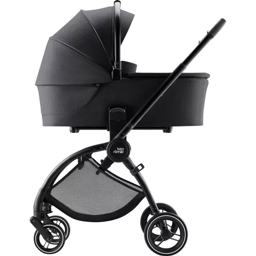Britax Römer Rio Comfort Core Set 3in1: multifunkciós babakocsi + mózeskosár + Baby-Safe Core hordozó - Carbon Black
