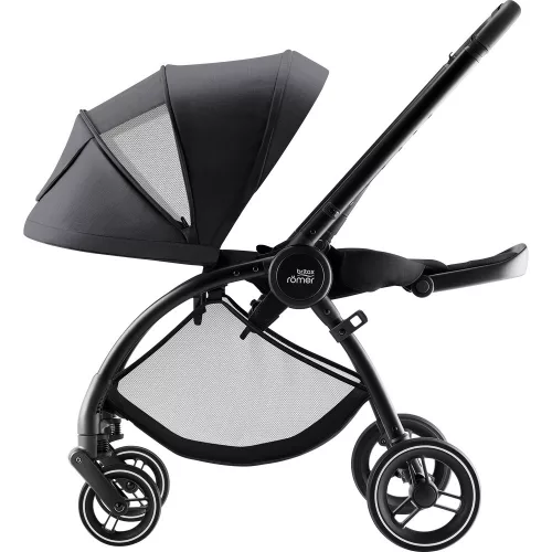 Britax Römer Rio Comfort Core Set 3in1: multifunkciós babakocsi + mózeskosár + Baby-Safe Core hordozó - Carbon Black