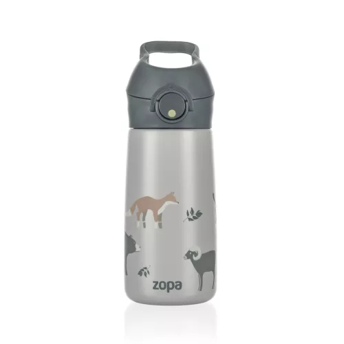 Zopa 400 ml-es termosz cumis szívószállal, hegyvidék Mountains