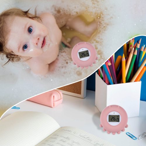 Zopa Szilikon digitális hőmérő 2 az 1-ben - rózsaszín Old Pink