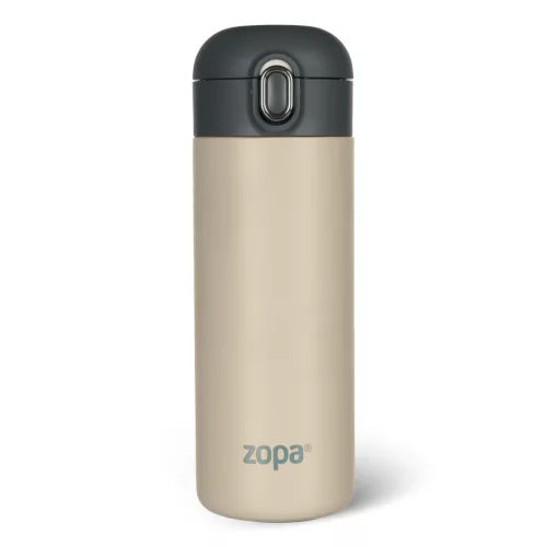 Zopa 400 ml-es termosz szívószállal, Cookie beige Cookie beige