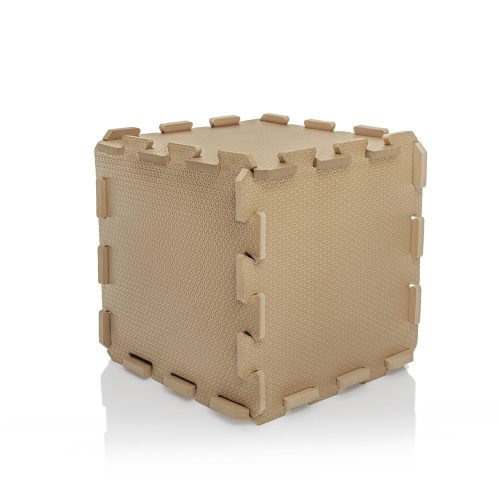 Zopa 9 db-os Puzzle habszőnyeg, 30x30 cm, mogyoróbarna Hazel Brown