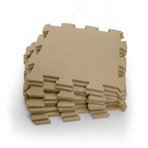 Zopa 9 db-os Puzzle habszőnyeg, 30x30 cm, mogyoróbarna Hazel Brown