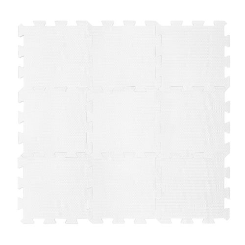 Zopa 9 db-os Puzzle habszőnyeg, 30x30 cm, ivory beige Ivory Beige