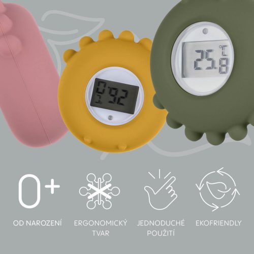 Zopa Szilikon digitális hőmérő 2 az 1-ben - mustársárga Mustard Yellow