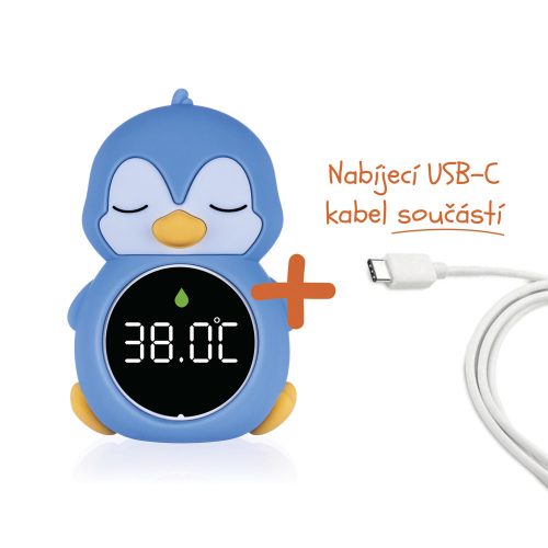 Zopa Szilikon digitális hőmérő 3in1 Penguin