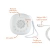 Zopa Prémium hordozható alvásmodul LED-fénnyel, fehér zajjal és hangokkal White