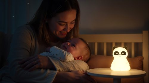 Zopa Szilikon LED Lámpa M-es méret Panda