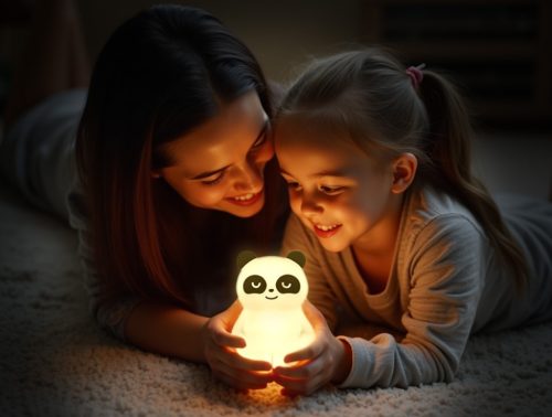 Zopa Szilikon LED Lámpa M-es méret Panda