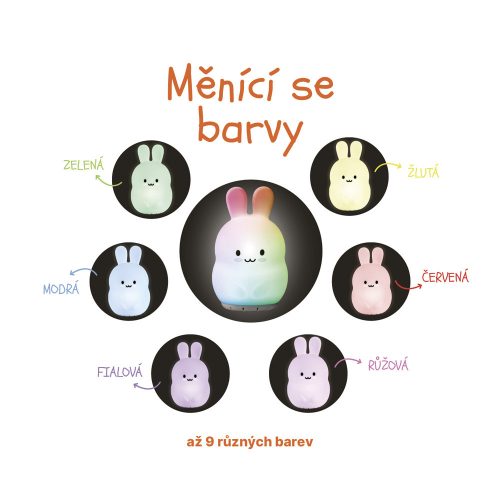 Zopa Szilikon LED Lámpa M-es méret Panda